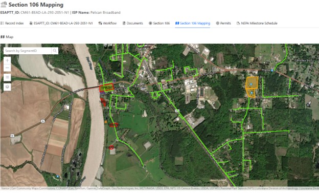 Figure 4 HGA Broadband Route-Specific EHP Compliance Mapping Tool
